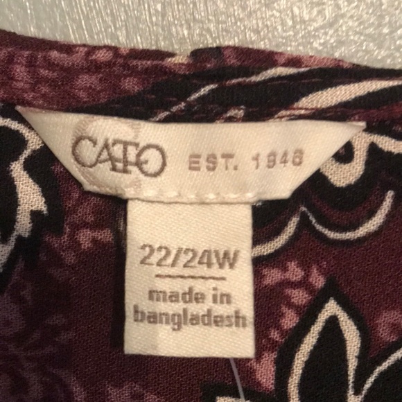 Open front tie purple print ruffle top NWT - Picture 2 of 8